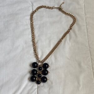 Elegant Gold and Black Necklace